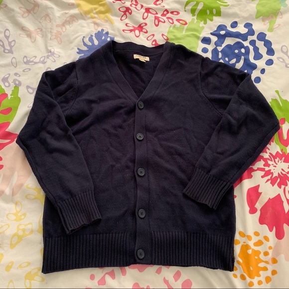 Cherokee navy button down cardigan. - Picture 1 of 3